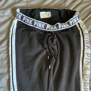 PINK Victoria's Secret Kids Black Joggers